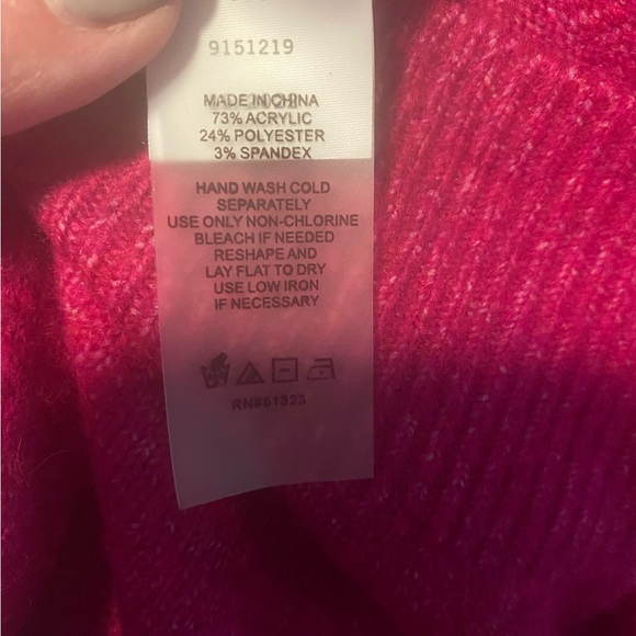 Bright pink cozy sweater, Vince Camuto, size XL - Picture 4 of 4